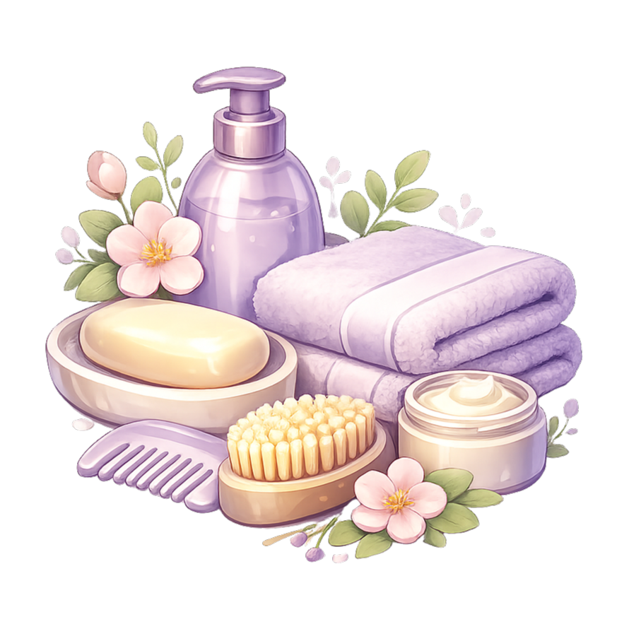 Personal hygiene and dressing assistance service illustration for Mary’s Caregiving in Conroe, Texas